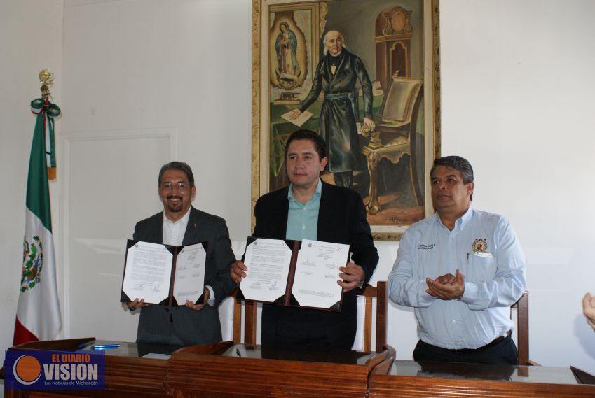 Universidad Michoacana y municipio de Hidalgo signan acuerdo a favor de la Educación y la sociedad