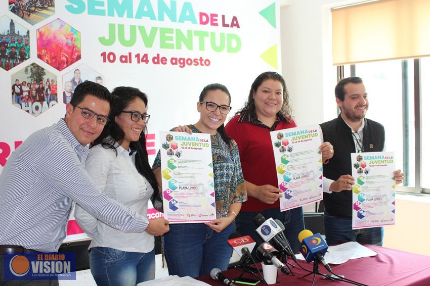 Anuncian actividades de la Semana Estatal de la Juventud 