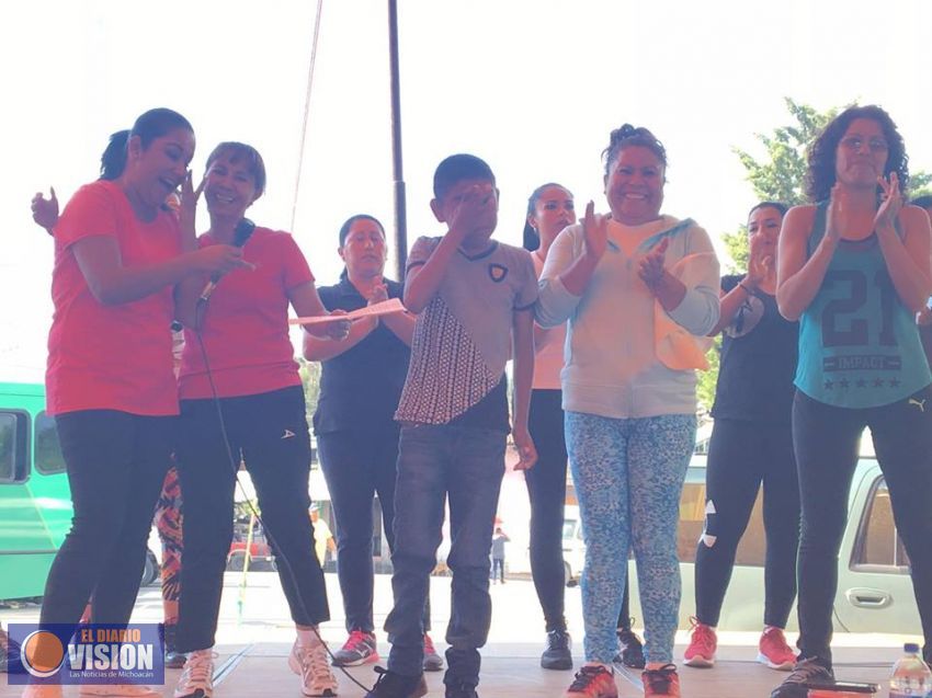 Realizan Mega Clase de Zumba a beneficio de niño con insuficiencia renal en Tarímbaro