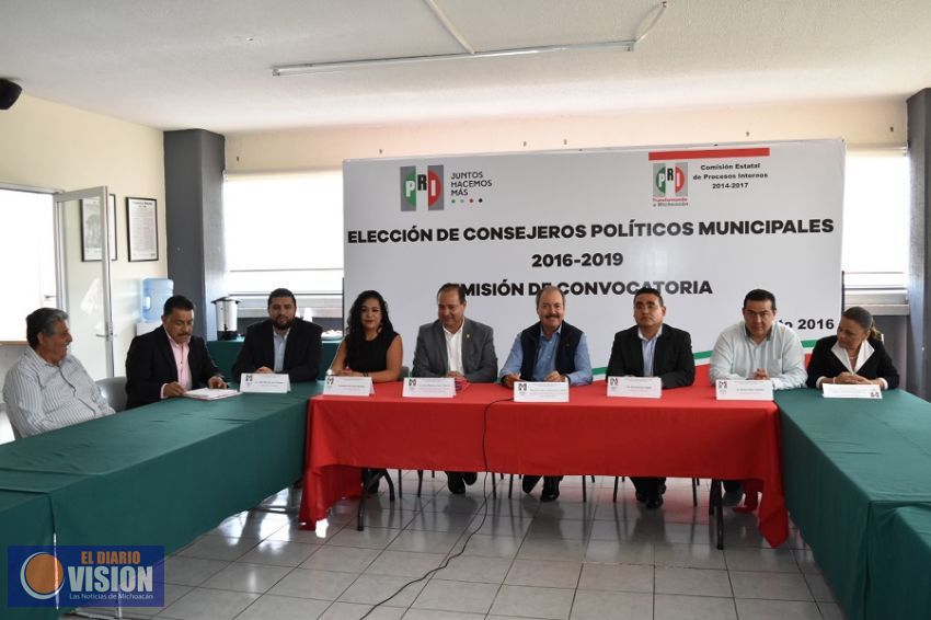 PRI Michoacán lanza convocatoria para elección de Consejeros políticos en 12 municipios 