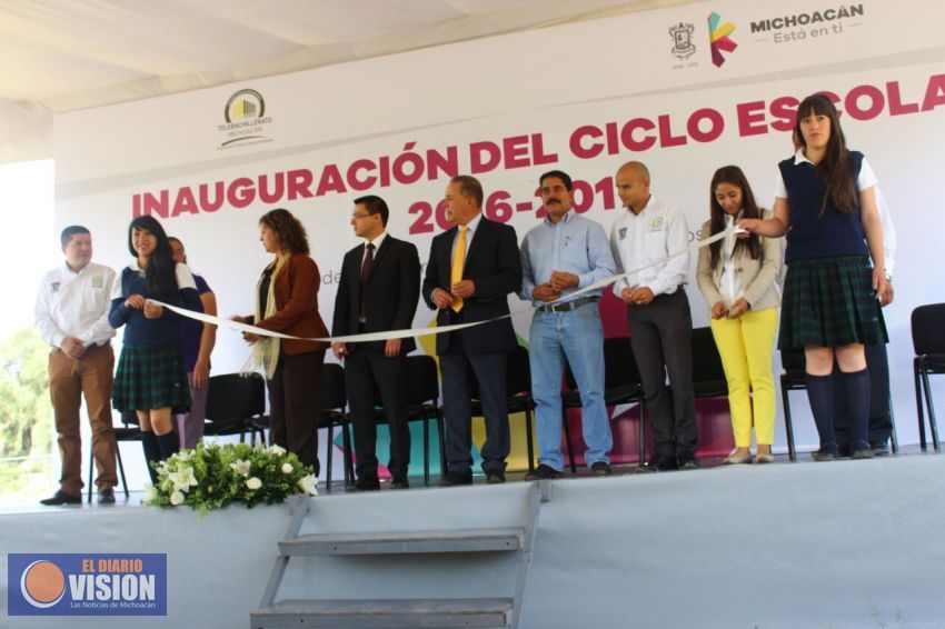 Inicia en tiempo y forma el ciclo escolar en el Telebachillerato Michoacán