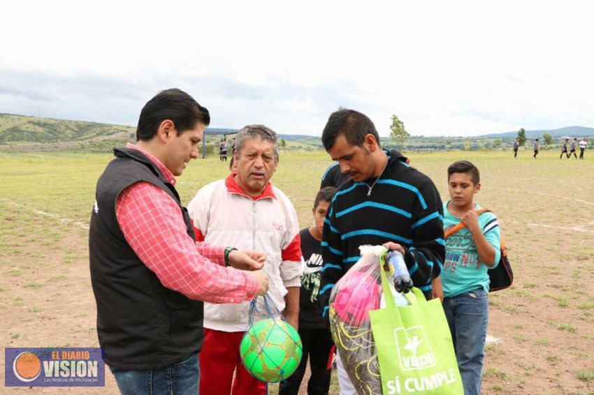Ernesto Núñez fortalece espacios deportivos en Morelia y alrededores