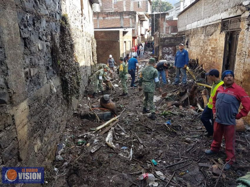 Atiende Gobierno Federal contingencia en Uruapan