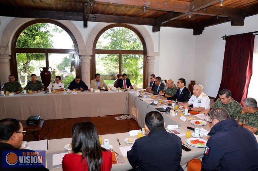 Atención permanente a estrategia de seguridad en Michoacán: GCM 