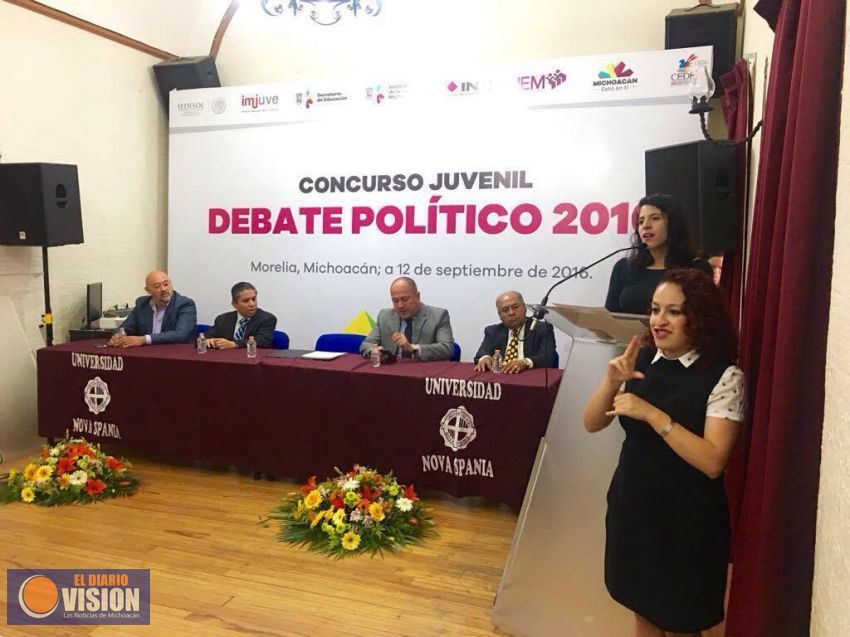 Realizan Juvenil Debate Político 2016