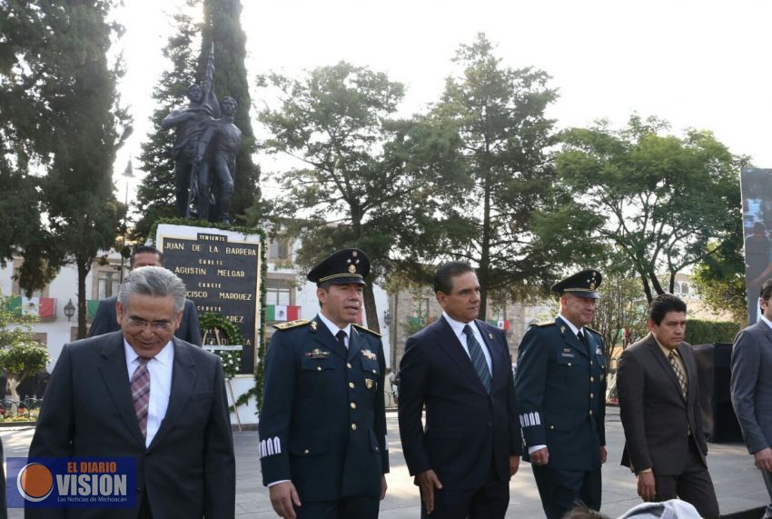 Asiste Gobernador Silvano Aureoles al CLXIX aniversario de la Gesta Heroica de los Niños Héroes