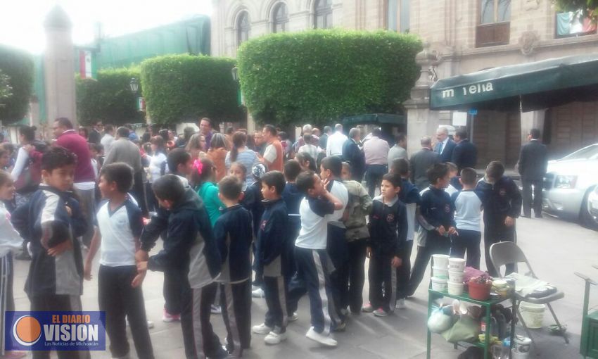 Realizan en Morelia simulacro por Aniversario de terremoto del 85