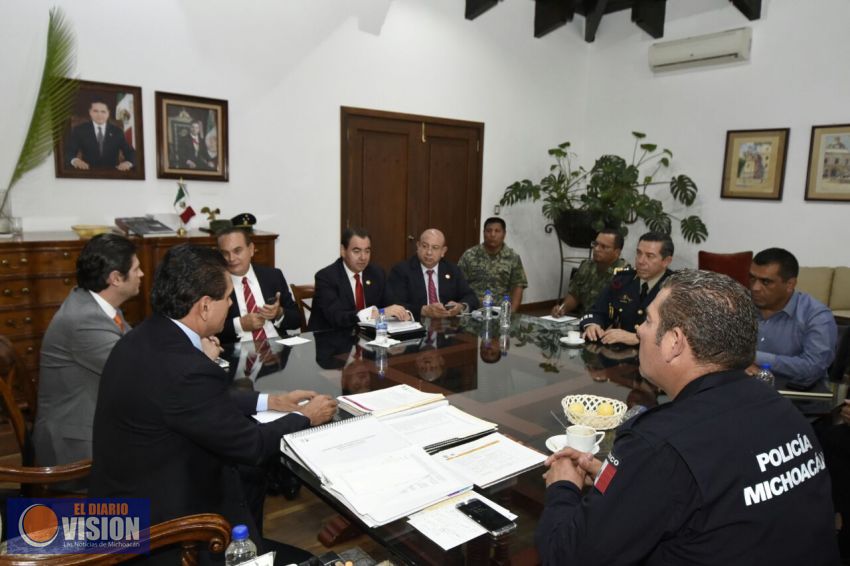 Refuerzan trabajo conjunto para la seguridad en Morelia, luego del enfrentamiento de ayer 