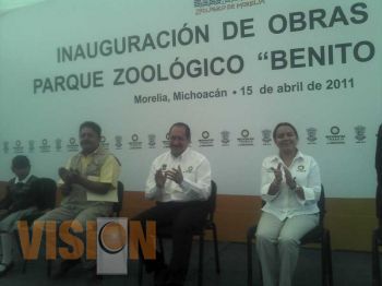 Inaugura LGR obras en el zoológico 