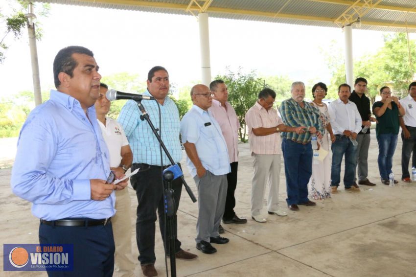 Inauguran techo elevado de Telesecundaria Justo Sierra Elías Ibarra