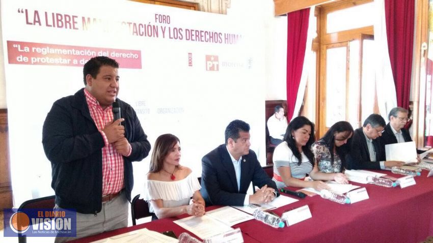 Grupo parlamentario del PRD por garantizar la libertad de expresión y libre manifestación