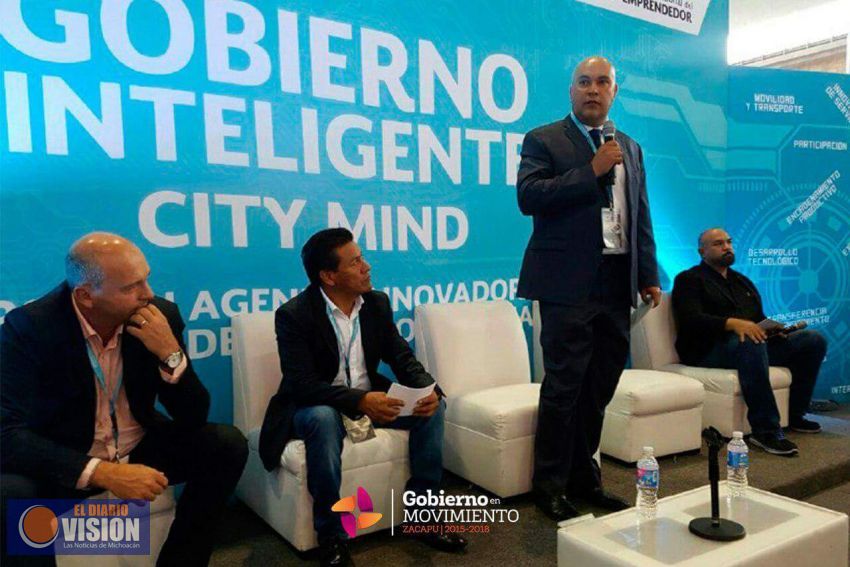 Edil de Zacapu paericipa en conferencia en la Semana Nacional del Emprendedor 