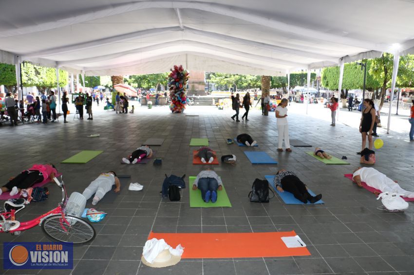 Con gran afluencia el “Domingo Familiar Ciclo Vía Recre-activa” en Uruapan
