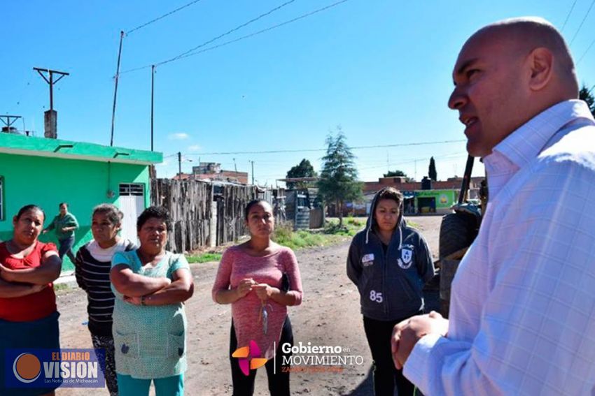 Arranca obra de pavimentación en el circuito Wenceslao Victoria en Zacapu