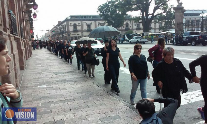 La organización A 21 realiza marcha pacífica contra la esclavitud moderna