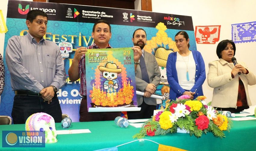 Presentaron programa del 9º Festival de Velas en Uruapan
