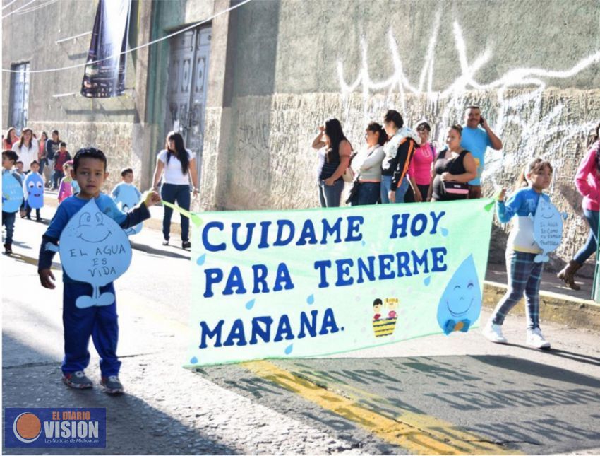 Zacapu llevó a cabo la Feria Ambiental por parte de Sapas