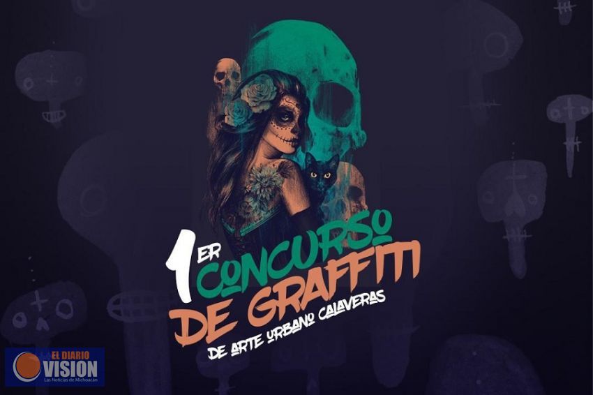 Realizarán en Zacapu el 1er Concurso de graffiti arte urbano calaveras 