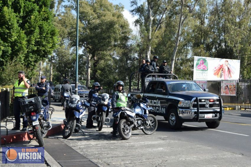  SSP mantiene seguridad en sede de la Copecol Michoacán 2016