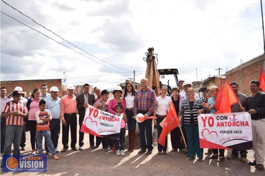 Arrancan obras del programa hábitat en Colonias vulnerables de Zacapu