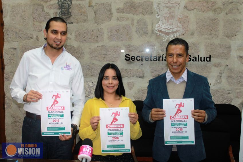 Anuncia SSM carrera “Moviendo a México por tu Salud, Michoacán”
