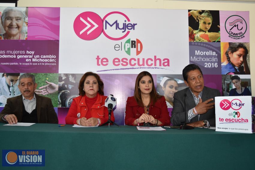 Priístas michoacanas lanzan el programa 