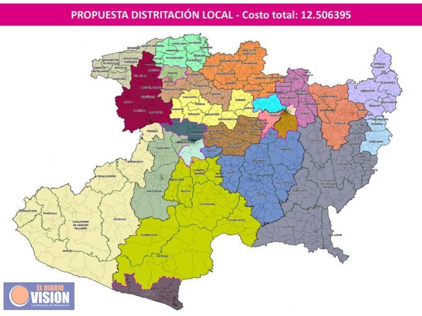 INE aprobó distritacion local electoral 