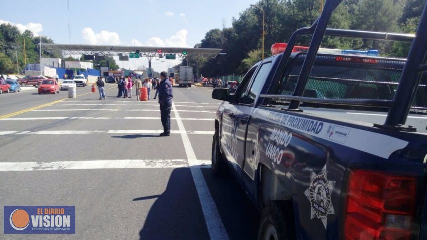  Vigila SSP manifestaciones de la CNTE en casetas de Michoacán