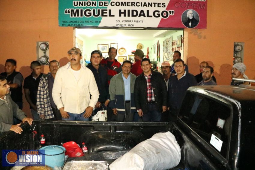 Ernesto Núñez se reúne con la organización de comerciantes Miguel Hidalgo