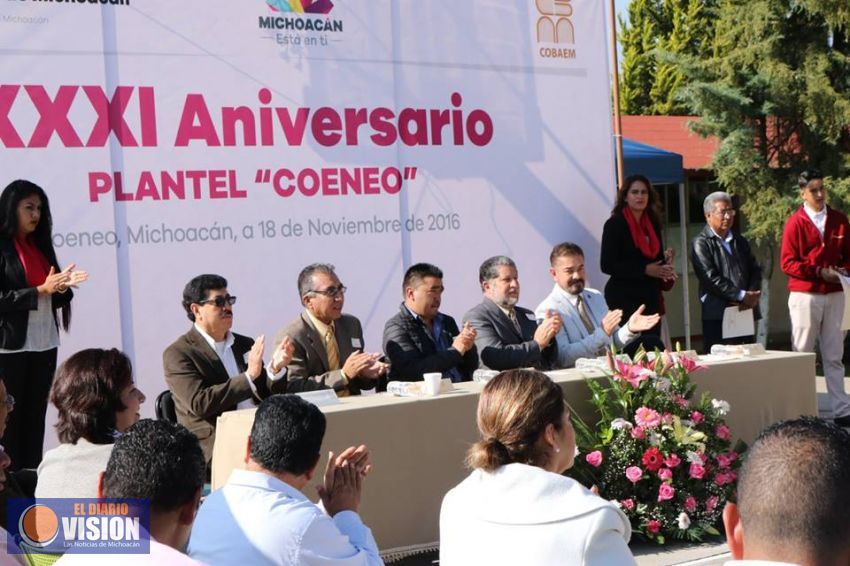 El próximo año se realizarán obras públicas que beneficiarán a alumnos del Cobaem Coeneo