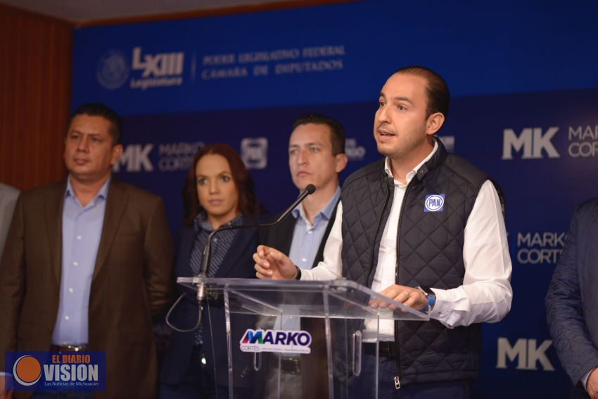 Marko Cortés anuncia línea gratuita de apoyo a migrantes michoacanos