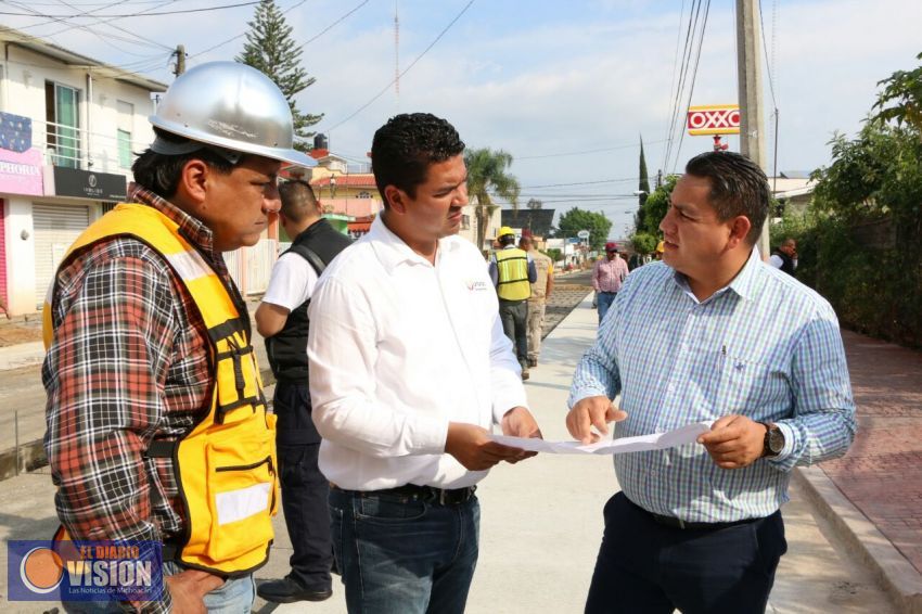 Aceleran trabajos de avenida Juárez de Uruapan