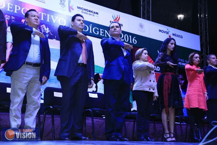 Inaugura Gobernador Encuentro Nacional Deportivo Indígena 2016