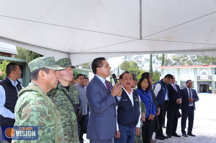 Encabeza Gobernador supervisión de la Base de Operaciones Mixtas de Zamora