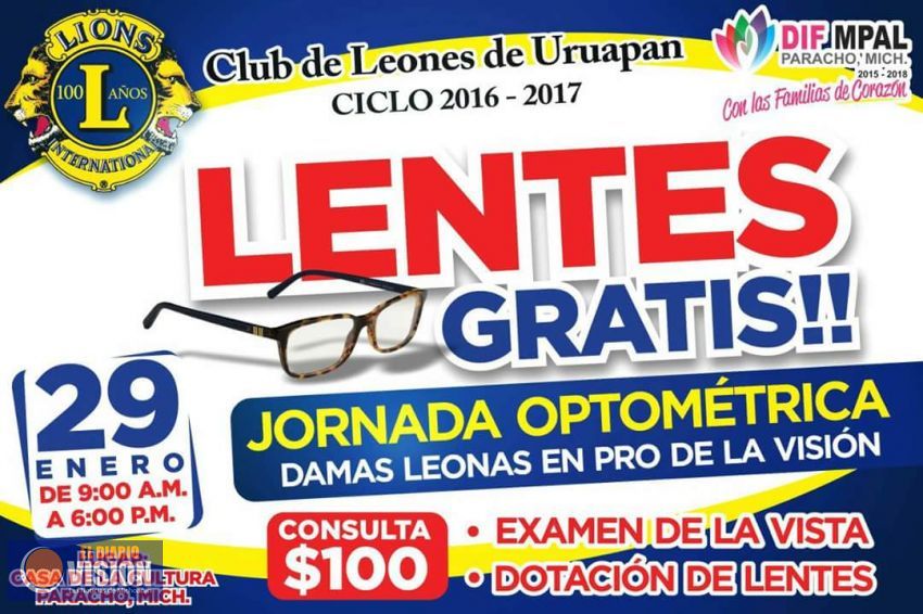 Entregará Ayuntamiento de Paracho 500 lentes gratis 