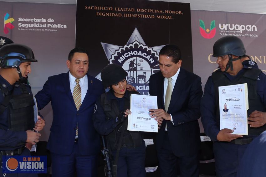 Avanza Michoacán en la formación de la mejor Policía del país: Silvano Aureoles