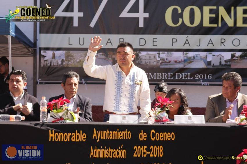 Ayuntamiento conmemora el 474 Aniversario de la Fundación de Coeneo