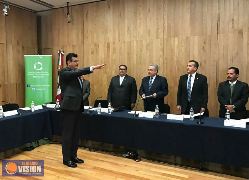 Titular de la SSP rinde protesta como integrante del Consejo de Coordinación del NSJP