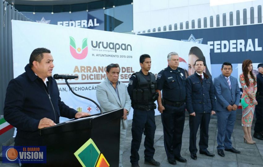Se puso en marcha en Uruapan, operativo Diciembre Seguro 2016