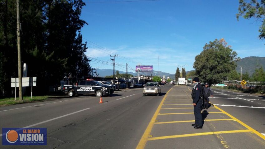 Despliegó SSP operativo en Ziracuaretiro tras asesinato del Director de Seguridad Pública
