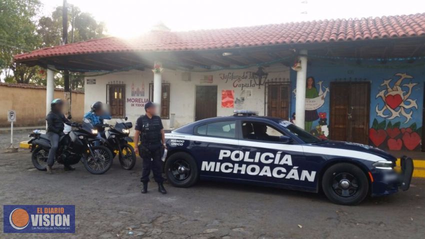 Implementa SSP operativos de vigilancia en tenencias de Morelia