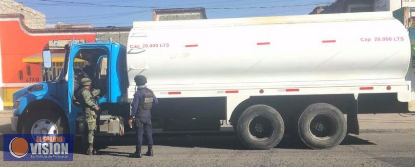Aseguran Sedena, SSP y PGJE hidrocarburos de dudosa procedencia