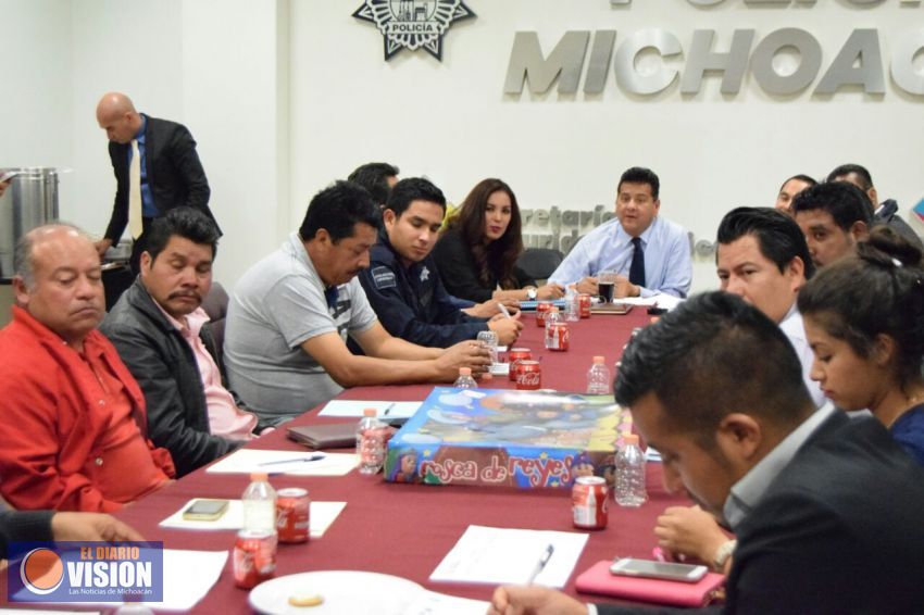Reconocen jefes de tenencia apoyo de la SSP para reducir incidencia delictiva
