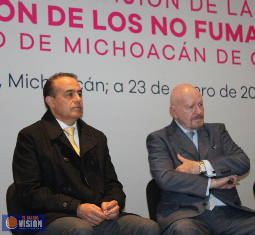 Congreso comprometido para que Michoacán sea libre de humo: Sigala