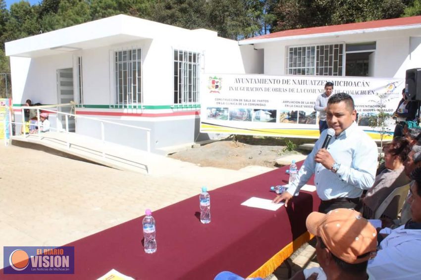 Ayuntamiento de Nahuatzen entregó tres obras importantes para sus habitantes 