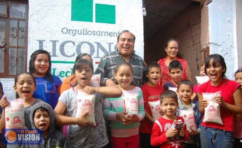 A peso el litro leche Liconsa en Nocupétaro y Susupuato