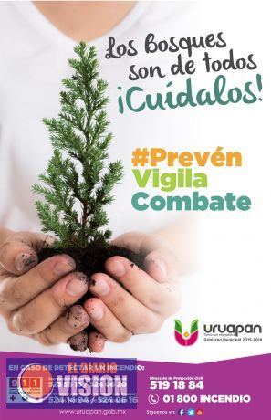Invita Víctor Molina a la población a participar en la prevención de incendios forestales