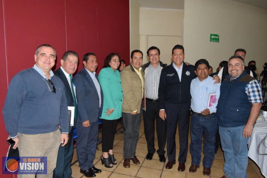 Cierran filas para fortalecer seguridad en el Oriente michoacano