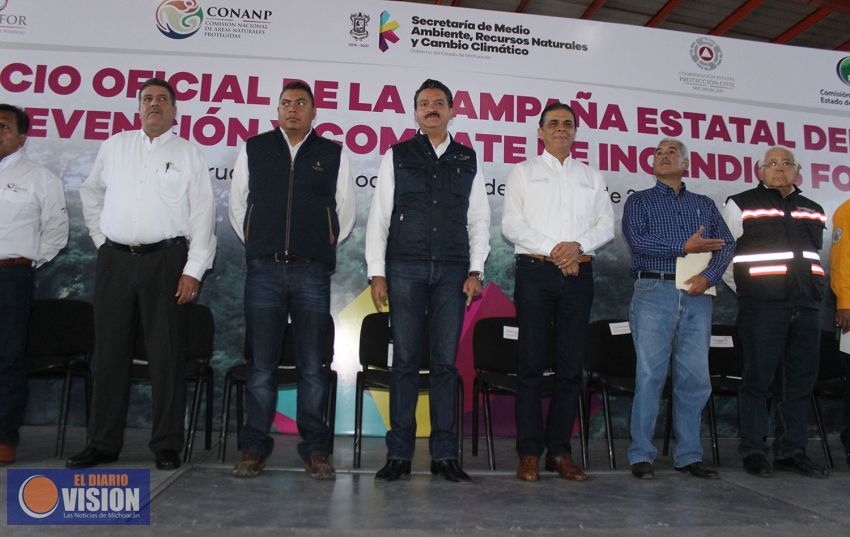 Autoridades arrancan Programa de Prevención y Combate de Incendios Forestales 2017