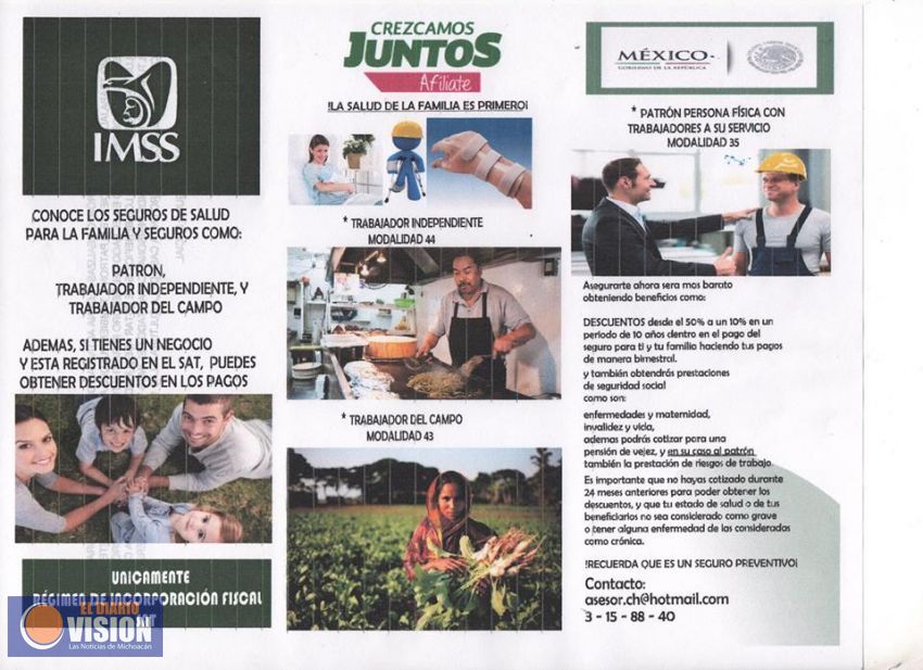 Ayuntamiento de Queréndaro realizará charla sobre los beneficios del IMSS 